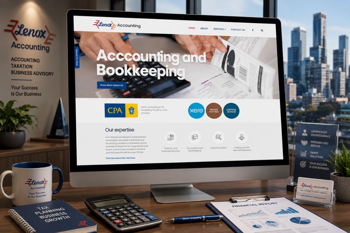 Lenox Accounting website design by TD Interactives